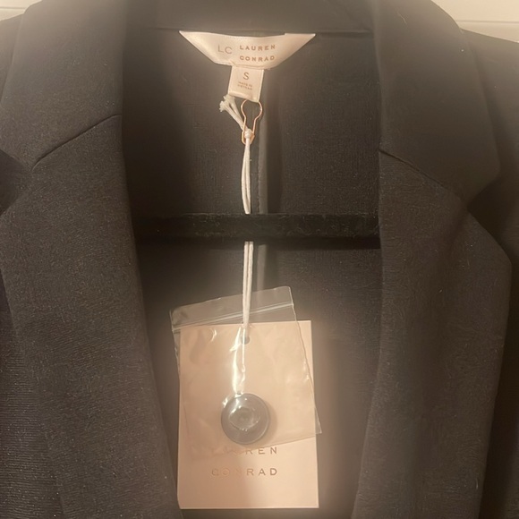 Lauren Conrad Black Knit Blazer SZ SM - Picture 3 of 6